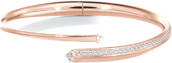 The De Beers Forevermark Avaanti jewellery collections feature rings, pendants, bangles, bracelets, and earrings in white and rose gold - DeGem Malaysia