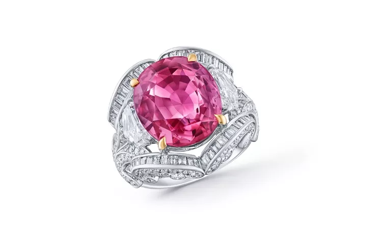 Padparadscha Sapphire ring by DeGem Malaysia