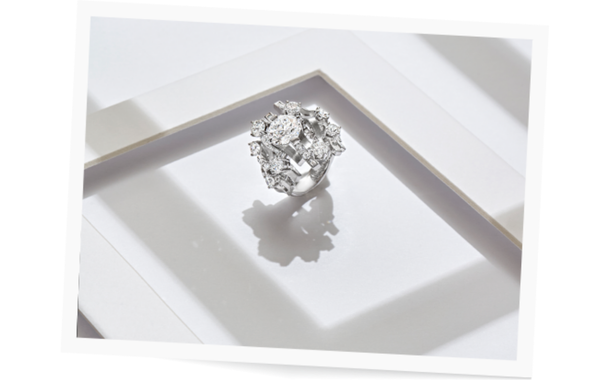 One-of-a-kind Diamond cocktail ring from DeGem Red Carpet Collection