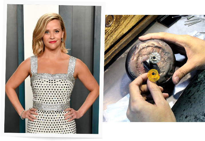 Reese Witherspoon wearing the DeGem Journey ring